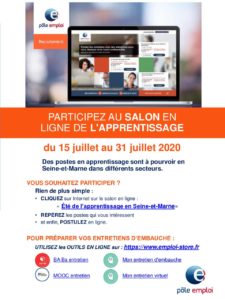 Salon virtuel « l’été de l’apprentissage en Seine-et-Marne »